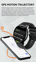 Montre connectée 1,43 pouces AMOLED GPS Appel Bluetooth Étanche 3ATM Plus de 100 modes sportifs Cadrans de montre