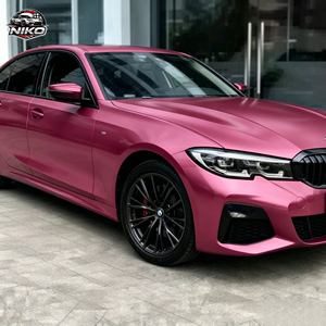 NIKO Film Wholesale PVC Factory's PET Piano Rose Red Car <b>Wrap</b> <b>Vinyl</b> Glossy 7.5mil One Full Roll Color Change PPF Car Sticker - Product Image 1