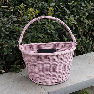 <span class=keywords><strong>Cestino</strong></span> per bicicletta anteriore per bicicletta di colore <span class=keywords><strong>bianco</strong></span> staffa a sgancio rapido <span class=keywords><strong>cestino</strong></span> per bicicletta in <span class=keywords><strong>vimini</strong></span> da donna - Product Image 5