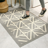 Tapis d'entrée absorbant la saleté, tapis de sol antidérapant pour l'intérieur, tapis de porte lavables et imperméables