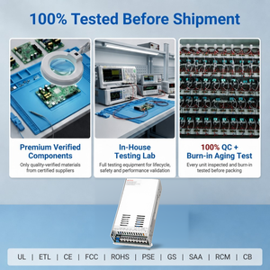 แหล่งจ่ายไฟปรับได้ 1200W 12V 15V <span class=keywords><strong>24V</strong></span> 36V 48V 60V 72V 80V 110V 150V 220V 0-83.3A 1200W AC DC แบบสวิตชิ่ง - Product Image 5
