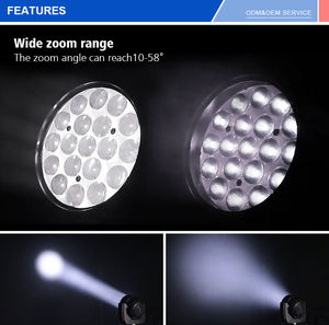 <span class=keywords><strong>Testa</strong></span> <span class=keywords><strong>Mobile</strong></span> Wash 4 in 1 19*15W RGBW con Zoom, Luce per Palco e Club, Tubo <span class=keywords><strong>LED</strong></span> Pixel Ausiliario per Eventi, <span class=keywords><strong>Testa</strong></span> <span class=keywords><strong>Mobile</strong></span> <span class=keywords><strong>LED</strong></span> - Product Image 6
