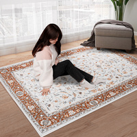 Tapis doux et moelleux, lavable et personnalisé, de luxe, pour chambre à coucher, salon, marocain, décoratif, pour la maison