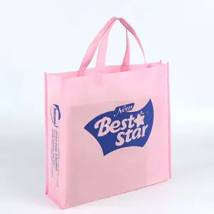 Custom promotional tnt pp non-woven polypropylene grocery shopping bag fashion cute non woven beauty bags