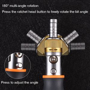 Jeu de tournevis miniature multi-angles à cliquet Cr-V de précision 10 en 1 pour la maison - Product Image 5