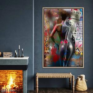 Póster Vintage <span class=keywords><strong>de</strong></span> Mujer <span class=keywords><strong>Desnuda</strong></span> con Graffiti, Pintura en Lienzo <span class=keywords><strong>de</strong></span> Belleza <span class=keywords><strong>de</strong></span> Periódico, Imagen Creativa <span class=keywords><strong>de</strong></span> Mujer para Decoración <span class=keywords><strong>de</strong></span> Pared <span class=keywords><strong>de</strong></span> Sala <span class=keywords><strong>de</strong></span> Estar - Product Image 2