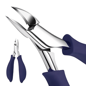 Coupe-cuticules chirurgical de haute qualité avec poignée en ABS, pince à ongles en acier inoxydable épais, courbée, pour bébés et adultes, pour ongles incarnés - Product Image 1