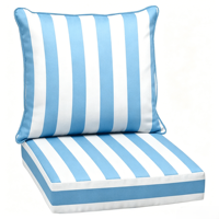 Coussin de siège d'extérieur toutes saisons en promotion, coussin lombaire doux, housse amovible, logo personnalisé, coussins de chaise de jardin