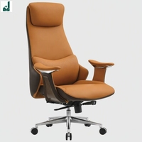 Chaise de bureau à dossier haut en cuir PU bicolore, réglable en hauteur, avec soutien lombaire silencieux, pour réception de bureau et poste de travail d'entreprise