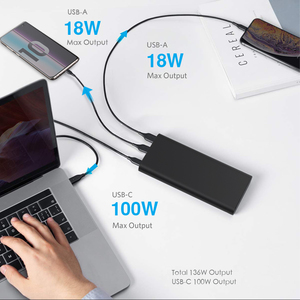 Free Shipping Portable <span class=keywords><strong>powerbank</strong></span> printing logo fast charger PD 87W QC4 USB Type c <span class=keywords><strong>26800</strong></span> <span class=keywords><strong>mah</strong></span> Mobile Battery Power Bank - Product Image 5