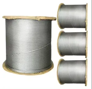 高碳4.8毫米1x7镀锌拉线镀锌编织线钢芯钢丝绳
