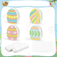 8045 pas cher personnalisé épais carton coloré forme d'oeuf traiter coffrets cadeaux pour la fête de Pâques bébé douche petits coffrets cadeaux de Pâques