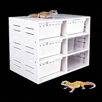 Équipement de terrarium durable en PP pour serpents, geckos, araignées, scorpions, grenouilles, cage d'élevage pour reptiles