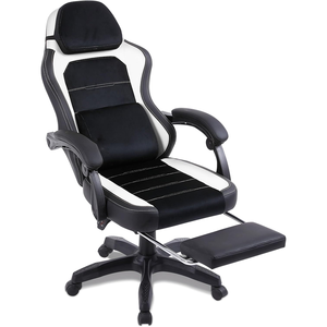 Silla de Oficina Grande, Premium, Suave y Duradera, con Logotipo OEM de Anji, Silla de Juego de Cuero Negro y Azul, Cómoda, con Elevación, para Sala de Juegos - Product Image 2