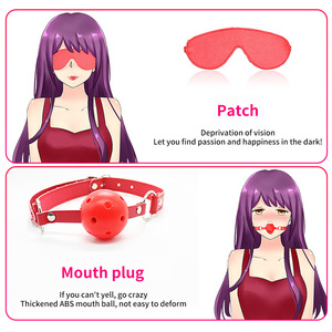 Kit BDSM 7 pièces, jouets sexuels érotiques en <span class=keywords><strong>peluche</strong></span>, jeu d'esclave, bondage BDSM, ensemble de bondage fétiche pour couple, femmes - Product Image 5