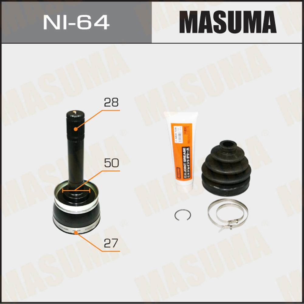MK出品 NI-64 MASUMA Auto Car 40cr Shaft CV Joint KDJ125L for NISSAN