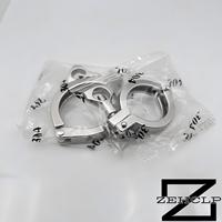 Raccord Sanitaire Tri-Clamp en Acier Inoxydable 304, Vis à Aile Simple, Poli Miroir, 2,0 Pouces Métrique, OEM pour Tuyaux Alimentaires, Laitiers et de Brasserie