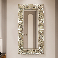 Miroir sur pied doré antique, miroir décoratif élégant pour appartement, hôtel, projet hôtelier