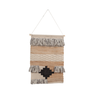 Decorazione da parete tessuta a mano con motivo geometrico, stile boho, per soggiorno e camera da letto - Product Image 1