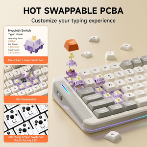 Teclado Mecánico Personalizado MCHOSE <span class=keywords><strong>X75</strong></span> V2 Tri-Modo, 75%, Intercambiable en Caliente, para Juegos, en Inglés, USB Tipo-<span class=keywords><strong>C</strong></span>, Venta al Por Mayor - Product Image 6