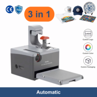Nouvelle presse à chaud électrique industrielle automatique 3 en 1 pour impression par sublimation sur t-shirts, mugs, casquettes, vente en gros