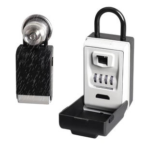 Boîte à clés numérique extérieure étanche à 4 chiffres avec serrure à combinaison robuste et lumineuse, coffre-fort mural sécurisé - Product Image 2