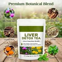 Tisane Détoxifiante pour le Foie en Sachets – Chardon-Marie, Racine de Pissenlit, Curcuma – Nettoyage Naturel du Foie, Soutien Digestif – OEM ODM