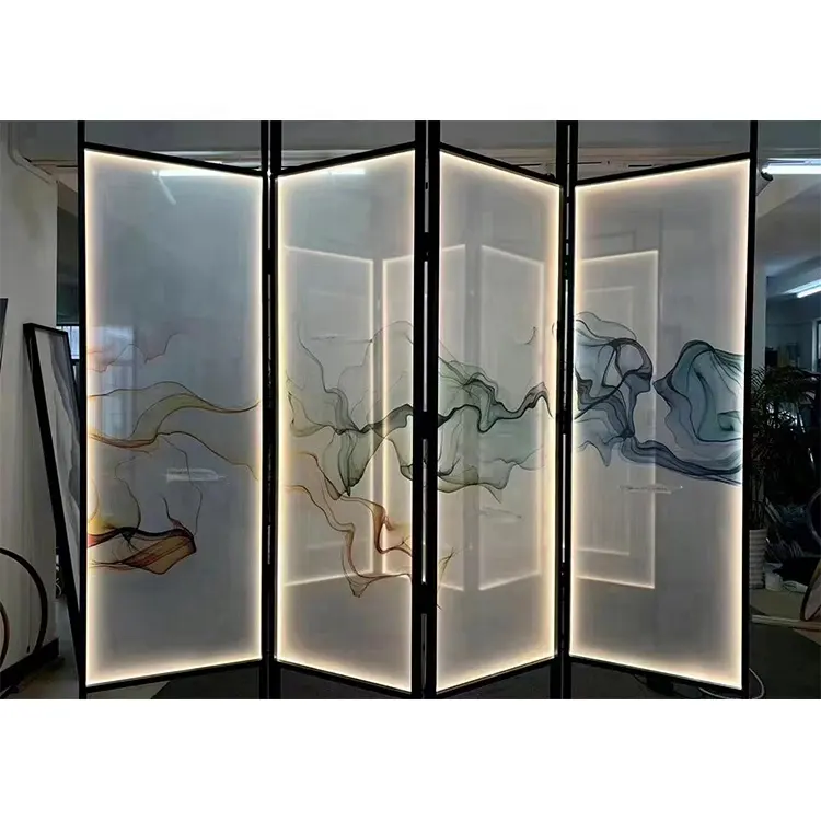 Customize Screen Room Dividers Decorative Wall Stainless Steel Metal Partition Screen Ceiling Room Divider Screen