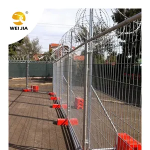 Chinese Factory Supply Galvanized Metal Construction Australian Temporary Fence Heras Portable Fencing For UK/UA Market