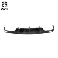 Diffuseur de pare-chocs arrière en fibre de carbone pour Mercedes Benz Classe C W204 2008-2011 Diffuseur arrière