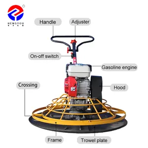 Gasoline Handed Concrete Finishing Power TrowelFloor Concrete Power Trowel Machine