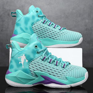 Chaussures de basket-ball pour garçons, dessus en mesh, semelle extérieure en caoutchouc, semelle intermédiaire en EVA, respirantes, chaussures de sport pour enfants, été, tailles 30 31 32 33 34 35 36 - Product Image 1