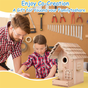 现代设计DIY大型实木鸟舍套装新款成人可建造 - Product Image 4