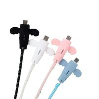 Protector de Cable de Silicona Suave Little Angel, Estilo Chino, Anti-Rotura, Desmontable, Anti-Fractura
