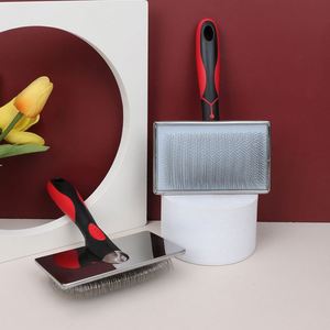 Peigne à aiguilles en acier inoxydable de 25 mm pour toilettage des animaux – Brosse démêlante à nœuds ouverts pour chiens et chats, pour poils longs/courts - Product Image 1