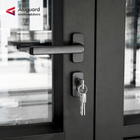 Porte extérieure double en aluminium à charnières, insonorisée, de qualité commerciale, pour bâtiment commercial, ALUGUARD