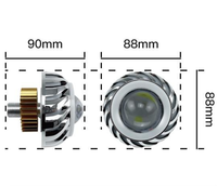 Prix usine moto rond Angle oeil Led phare projecteur led ampoule moto antibrouillard led