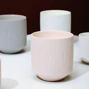 Recipientes de Cerámica Mate para Velas, con Logotipo Personalizado, de Lujo, para Bodas, Recipientes Cilíndricos para Velas Aromáticas - Product Image 5