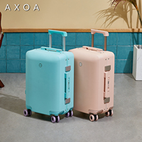 Valise de voyage rigide de luxe avec serrure TSA, roulettes silencieuses, légère, résistante à l'eau, 18, 20, 24, 26 pouces