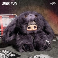 100% Original MayMei peluche rebelle poupée ours sac boîte aveugle 40CM coton 1/6 échelle vinyle visage Animal jouet décoration boîte mystère