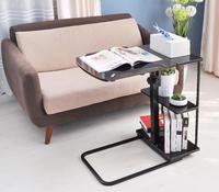 Table d'ordinateur portable élévatrice simple et moderne pour lit, bureau de chevet mobile pliant, table d'appoint, bureau d'ordinateur multifonctionnel pour chevet