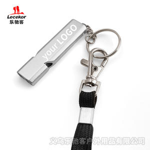 Silbato de Emergencia de Doble Tubo de Alto Decibelio con Función SOS, Impermeable, para Todas las Estaciones, con Hebillas y Cordón Negro, Portátil para Escalada - Product Image 2