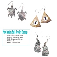 Boucles d'oreilles hawaïennes, bijoux bohèmes, design mixte, sculptées à la main, style polynésien, pour femmes et filles, accessoire
