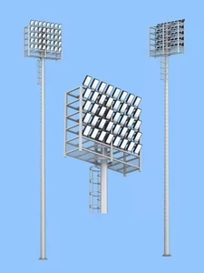 Projecteur industriel à mât haut, éclairage de zone de port, éclairage de stade, tour, luminaire de qualité marine robuste, 1000W LED, haut rendement - Product Image 3