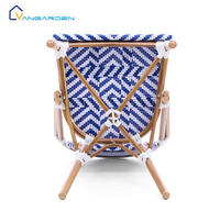 Chaises de salle à manger d'extérieur en rotin tressé, portables, empilables, légères, pour fêtes, patios, événements, jardins, usage commercial, en gros, personnalisables, pour balcons