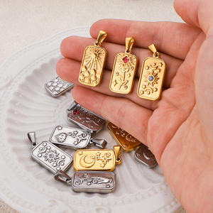 Ювелирные изделия из нержавеющей стали с цирконием - Product Image 3