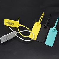 Scellés en plastique PP jetables inviolables avec boucles antivol pour étiquettes logistiques et attaches de câbles
