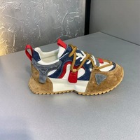 Chaussures Chunky Décontractées Multi-usages pour Hommes, Nouveau Style Printemps-Automne, Tendance Populaire Jeunesse, Confortables en Maille à Carreaux