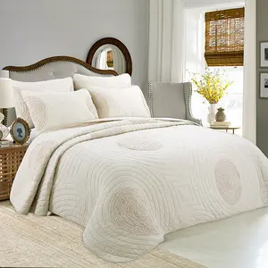 Quilt acolchoado, Bedclothes Atacado Four Seasons General Cotton Bedcover três conjuntos de água lavada Summer Quilt