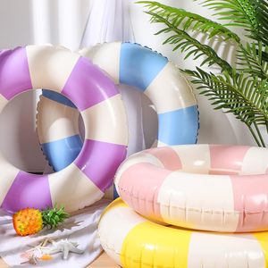 Flotador de Natación Retro a Rayas, Inflable, Ecológico, de PVC Grueso, Anti-Vuelco, para Adultos y Niños, de Fábrica OEM - Product Image 3